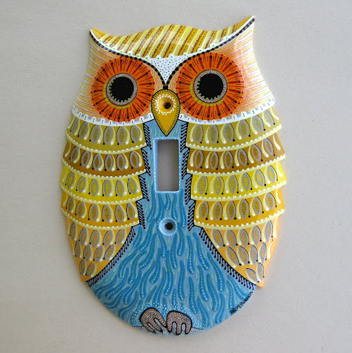 ******* Owl-Yellow-Switch-Cover
