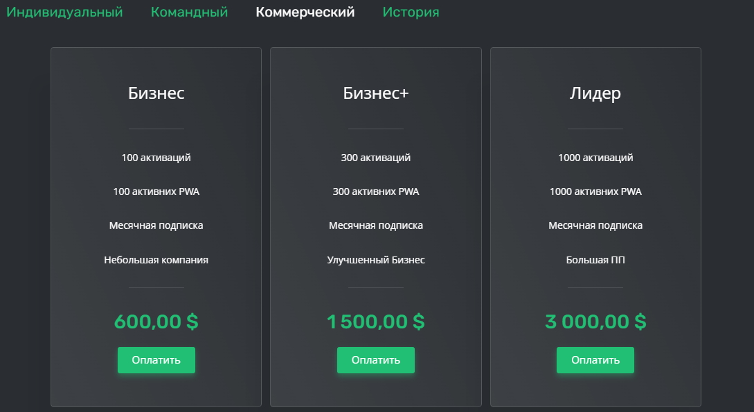 PWA.GROUP тарифы дорогие