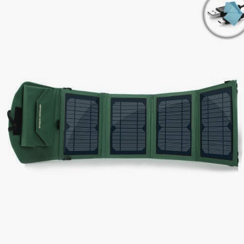  ReVIVE ReStore RA4 Rugged Hiking 14-watt Folding Solar Charger w/ Dual USB Ports , Ultra-slim Panels  &  Lightweight Design- Qucikly Charges Smartphones , Tablets , Portable Speakers  &  more devices!