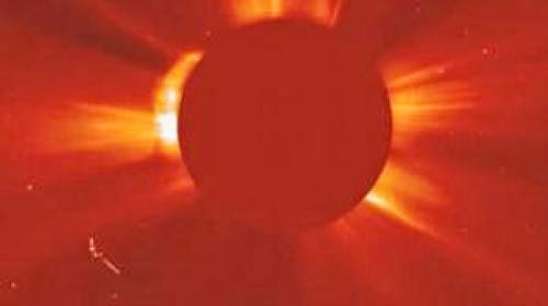 Giant Ufo Mothership Near The Sun Photographed By Nasa Soho