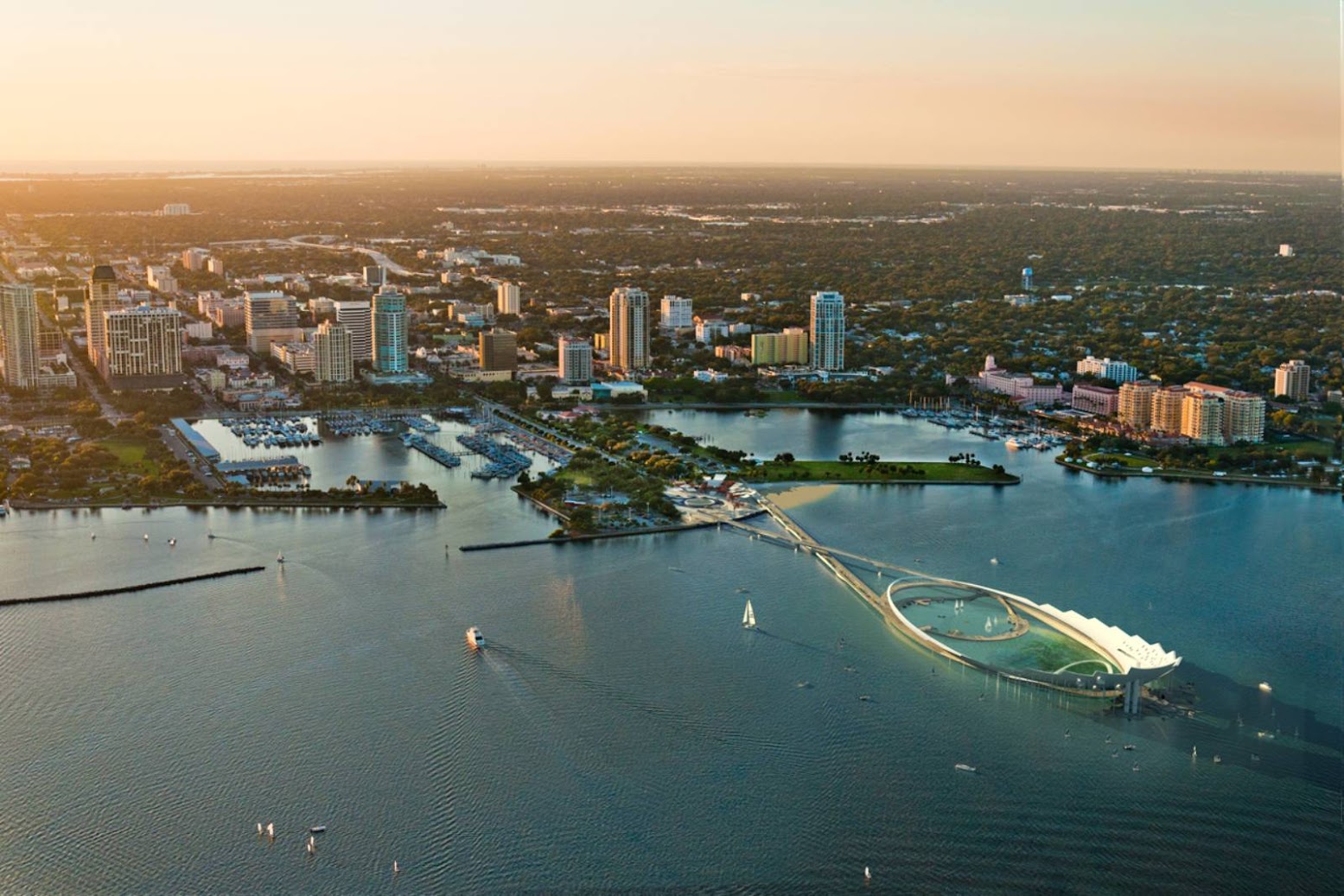 St. Petersburg, Florida, Stati Uniti: [ST. PETERSBURG PIER BY MICHAEL MALTZAN ARCHITECTURE]