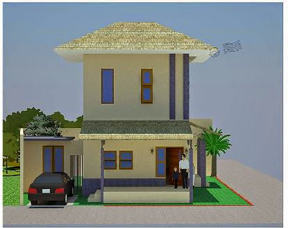 Contoh Gambar Model Rumah  Gallery Taman Minimalis