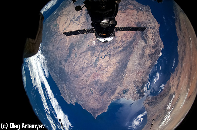 Nubes desde la Estación Espacial Internacional