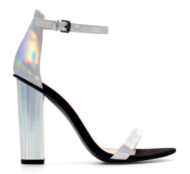 today i want... zara holographic sandals | anna lou elliott