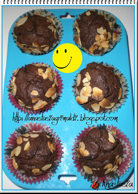 muffin cioccolato e mandorle