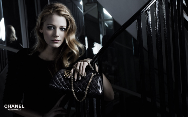 blake lively chanel mademoiselle bag. A ag that is both PETA- and