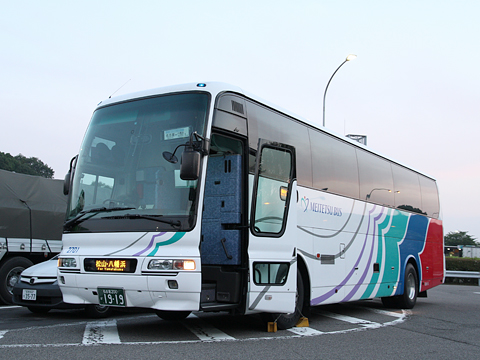 名鉄バス「名古屋～松山線」　上分PAにて