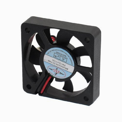  Gino DC 12V 2 Pins Connector Brushless Cooling Fan 50mm x 50mm x 10mm