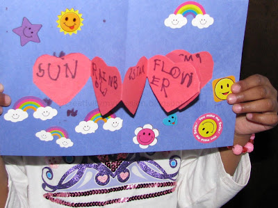A heart pop up card to go along with the book "I love you More"