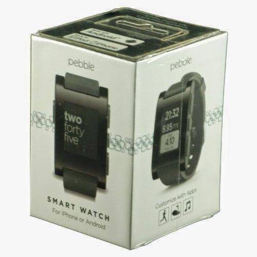  NEW! Pebble E-Paper Smart Watch for iPhone 4 / 4S / 5 / 5s  &  Android Devices - Black 100% GENUINE PRODUCT