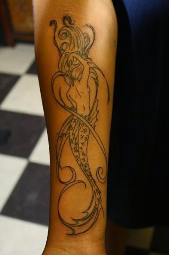 Mermaid tattoos pictures on the arm