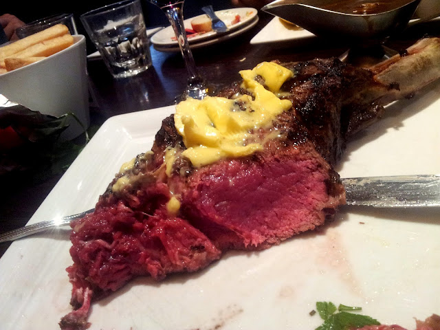 ribeye steak, Leicester hotel, Parkside
