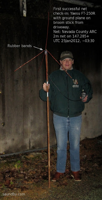Me with the amazing 2m broomstick antenna boom.