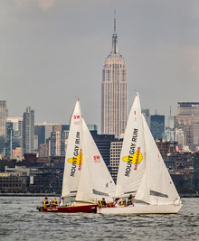 J/24 one-design sailboats- racing off New York