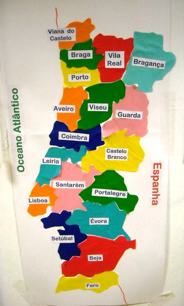 Mapa De Portugal Continental E Ilhas Mapa De Portugal Escolar Faces