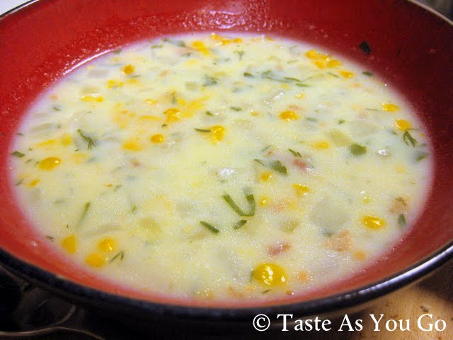 Cream-Style Corn Chowder | Taste As You Go Cream-Style Corn Chowder - Photo by Michelle Judd of Taste As You Go
