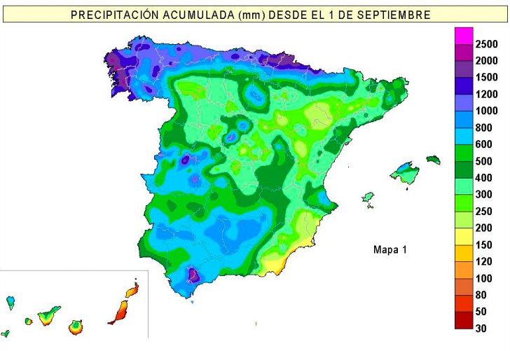 AEMET, marzo de 2013 extremandamente húmedo y ligeramente frío en España