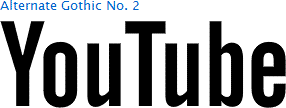 youtube logo font