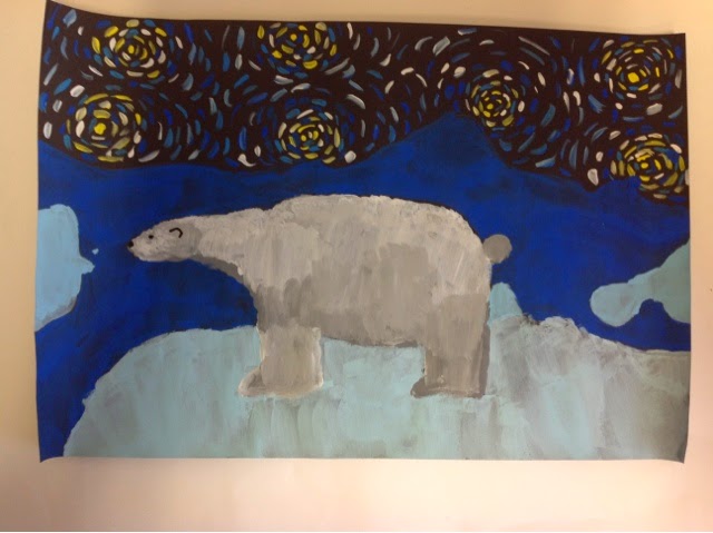 Color It Like you MEAN it!: A polar bear's Starry night!