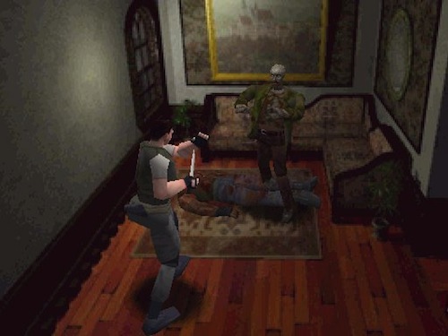 《惡靈古堡1》遊戲畫面