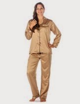 <br />Noble Mount Womens Premium Satin Pajama Sleepwear Set (Regular Fit)