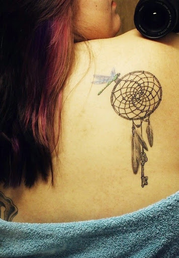 DRAGONFLY Dreamcatcher Tattoo images and pictues