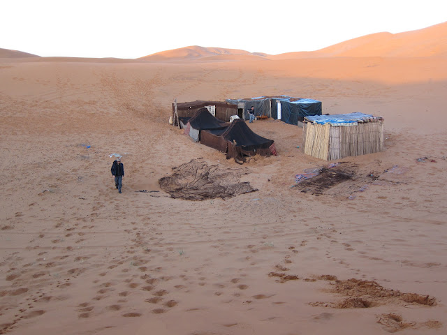 Our encampment in the desert