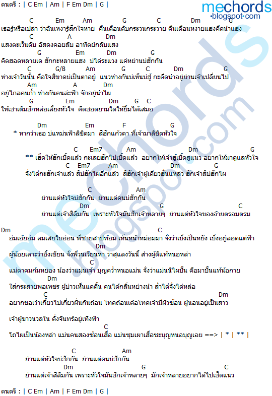 คอร์ดเพลง-ย่านบ่ฮักกัน-กู่แคน(GooKhaen School)