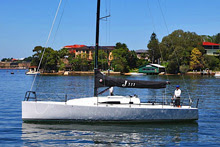 J/111 sailboat off Sydney, Australia