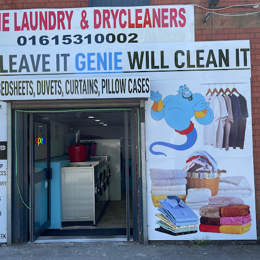 Genie Laundry & Dry Cleaners logo