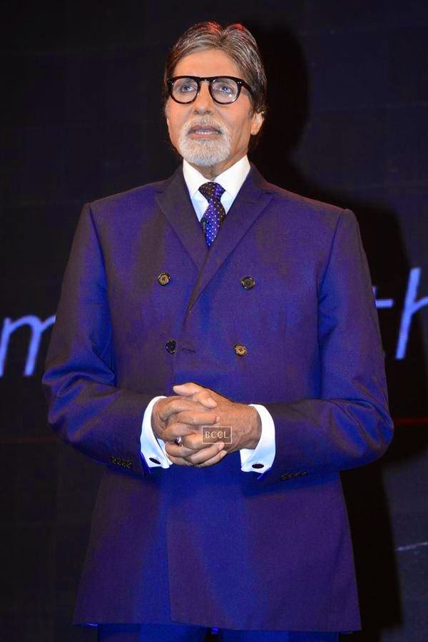 Amitabh Bachchan during the launch of smart phone LG G3, in Mumbai, on July 21, 2014. (Pic: Viral Bhayani)