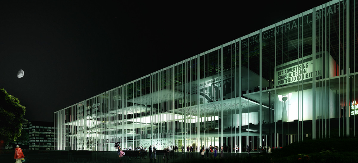 The Helsinki library designby  MenoMenoPiu Architects 
