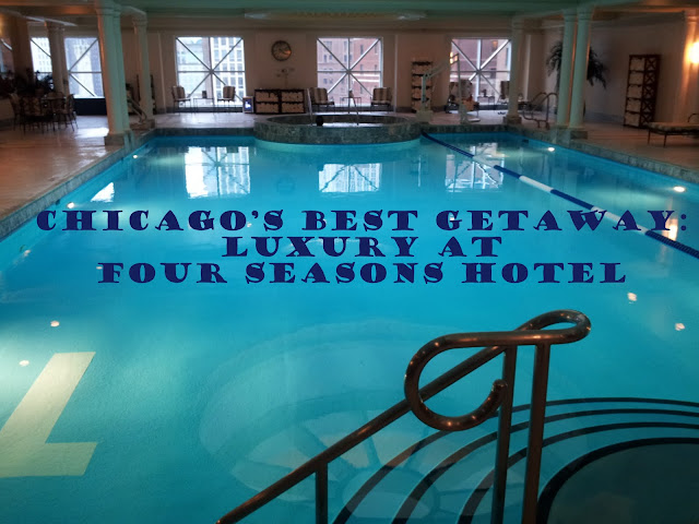 The gorgeous pool at Four Seasons Hotel Chicago