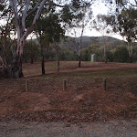 Upper Log Bridge Creek Camping area from road