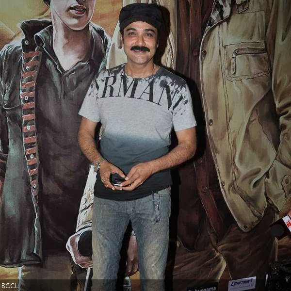 Talented actor Prosenjit Chatterjee during the premiere of Bengali movie Mishawr Rahasya, held at Cinemax, in Mumbai, on October 9, 2013. (Pic: Viral Bhayani)