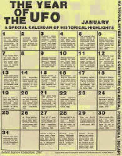 Nicap The Year Of The Ufo January