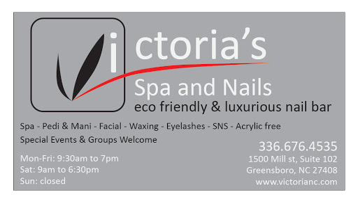 Victoria's Spa and Nails logo