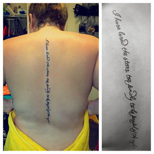 spine tattoos for women quotes