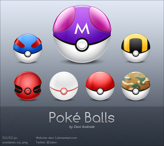 Pokebolas ícones
