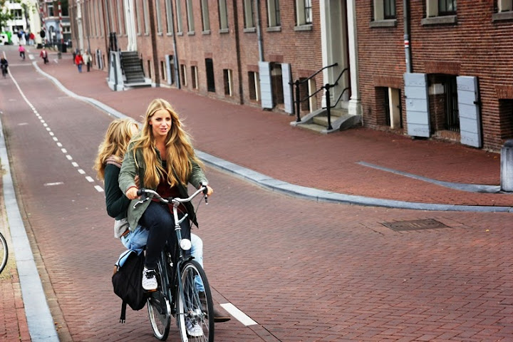 Biking in Brugge