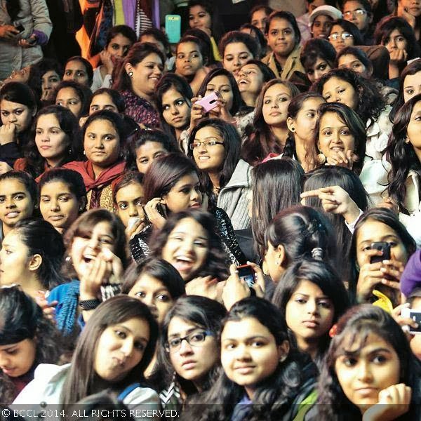 Students at the annual cultural fest Symphony, organized by Janki Devi Memorial College in Delhi.