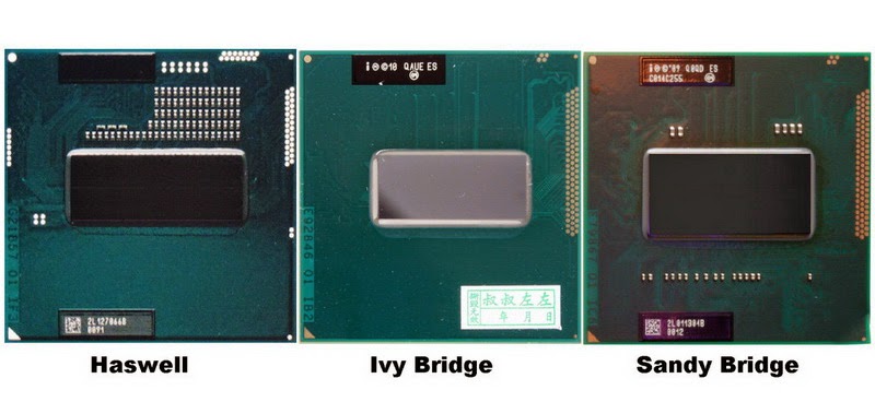 Sandy Bridge, Ivy Bridge, Haswell.