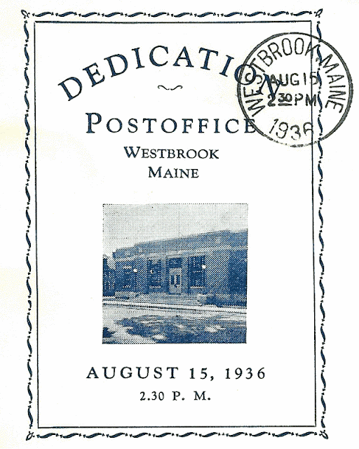 Westbrook, ME post office dedication cover