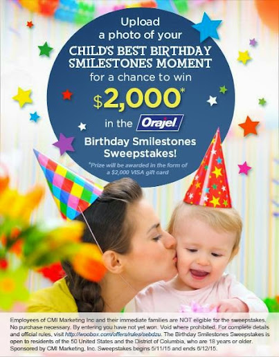 Orajel Kids Birthday #Smilestones Sweepstakes