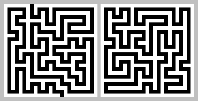 Unicursal maze (Hamiltonian path) and unicursal loop (Hamiltonian cycle)