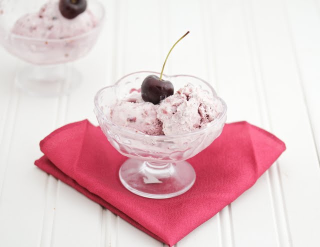 photo of a bowl of Cherry Ice Cream
