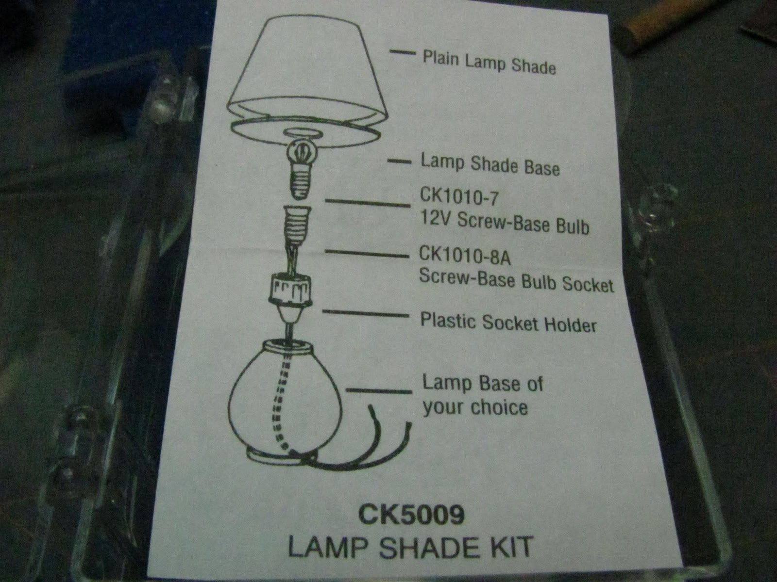 How do you build a lamp with a lamp making kit?