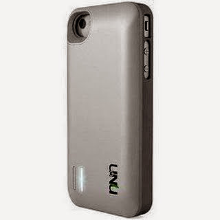 uNu Exera Modular Detachable Battery Case for iPhone 4S 4 - White/Silver (Fits All Versions of iPhone 4S/4)