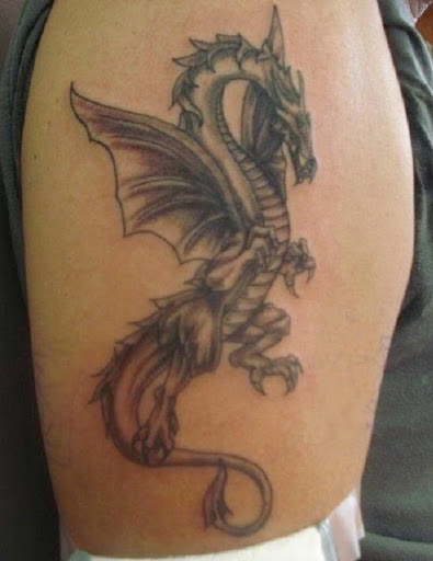 dragon tattoos for men on shoudler