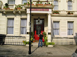 Me outside our hotel, the London Guards Hotel